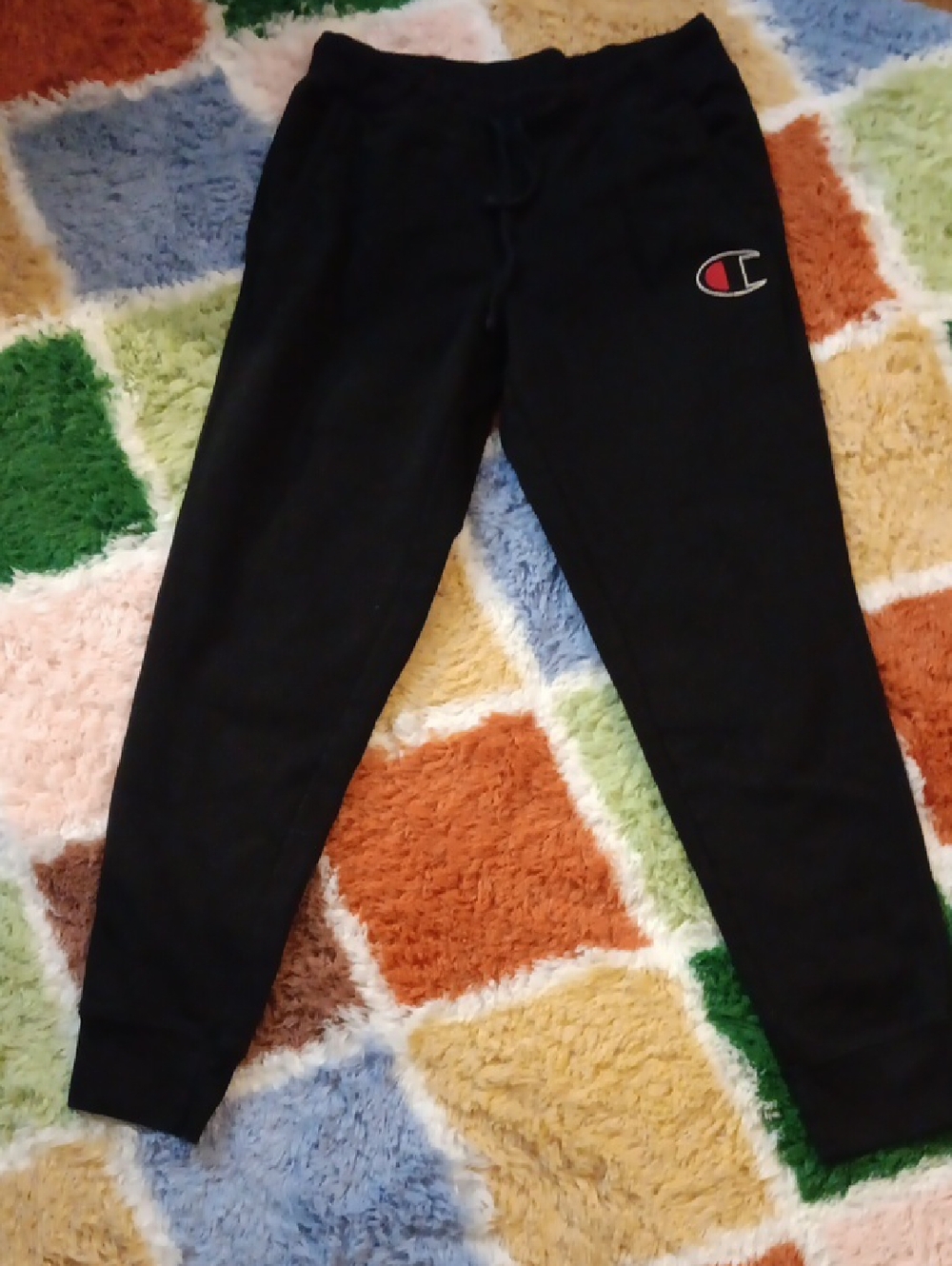 Mens Black Champion  Jogger Sweatpants